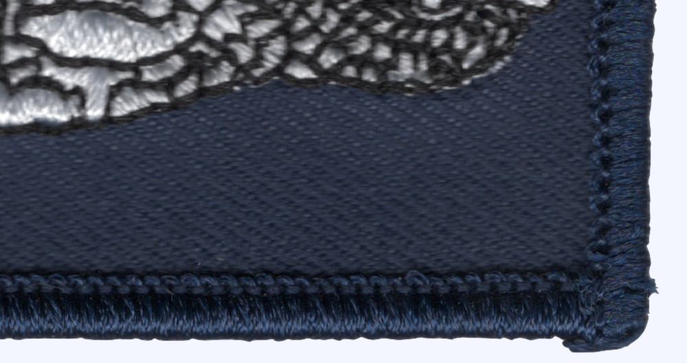 Silver Dolphins Rectangle Small Patch