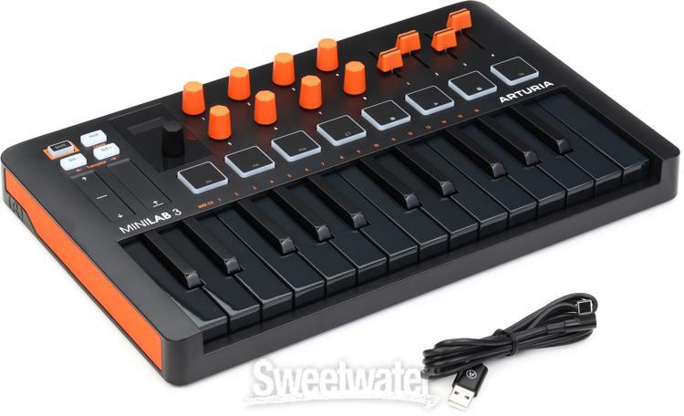 Arturia MiniLab 3 25 Slim-key Controller - Orange