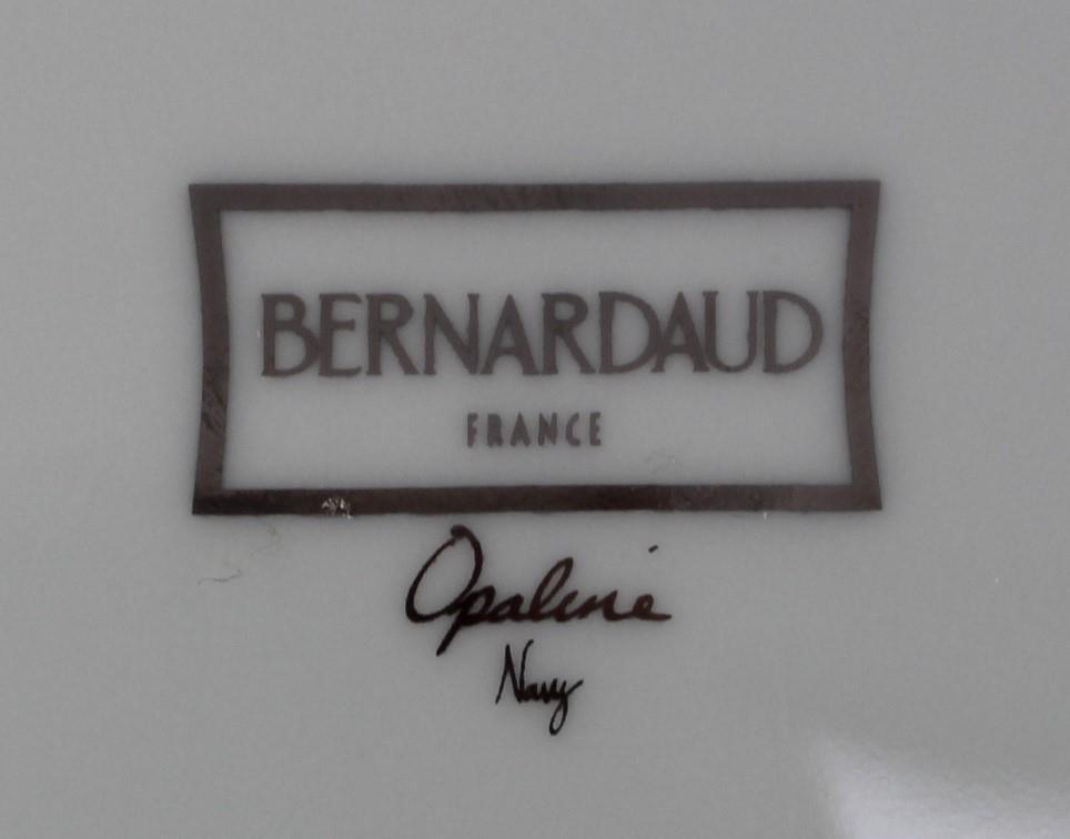 Bernardaud Opaline Navy Blue Platinum Charger