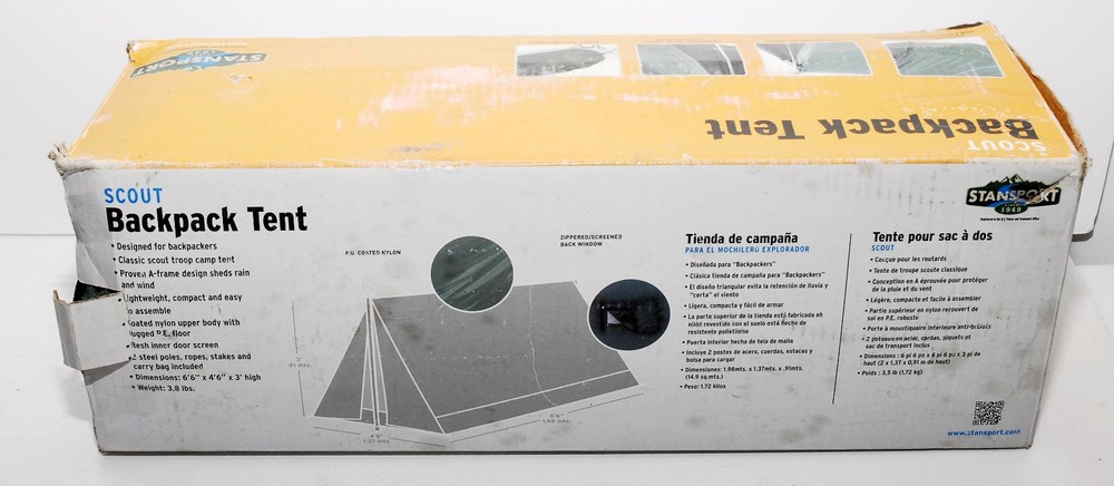 Stansport Scout Backpack Tent