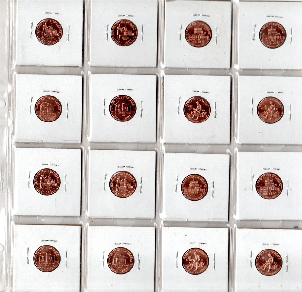 2009 P & D YEARS BU 8 (EIGHT) Penny SINGLES FROM ROLLS