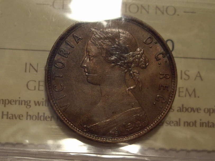 Canada Newfoundland 1896 Large Cent - ICCS MS-63
