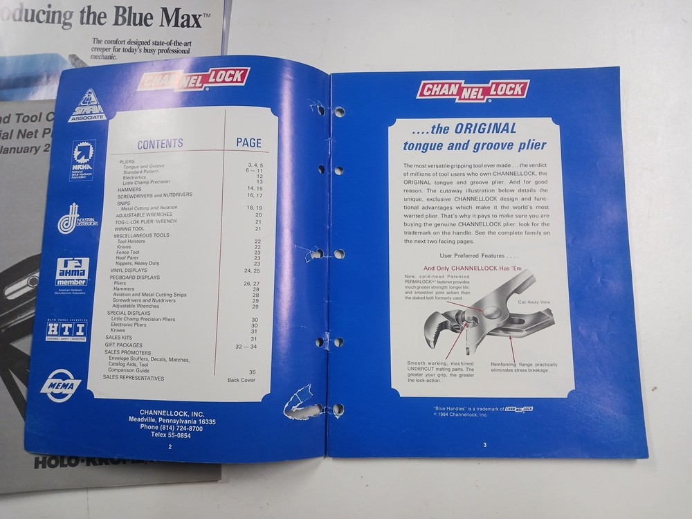 Vintage Tool Catalogs, Information Sheets, used