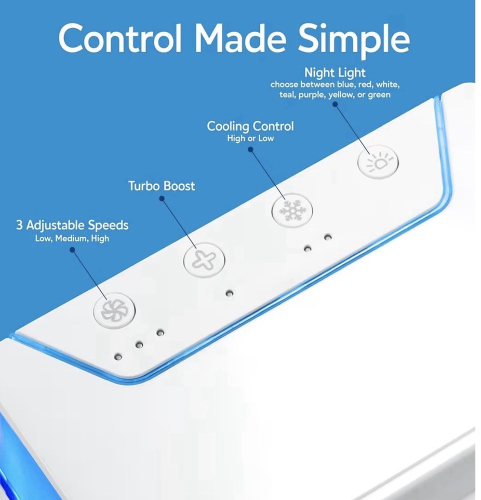 Mini Air Cooler & Humidifier Multi-Function USB Powered