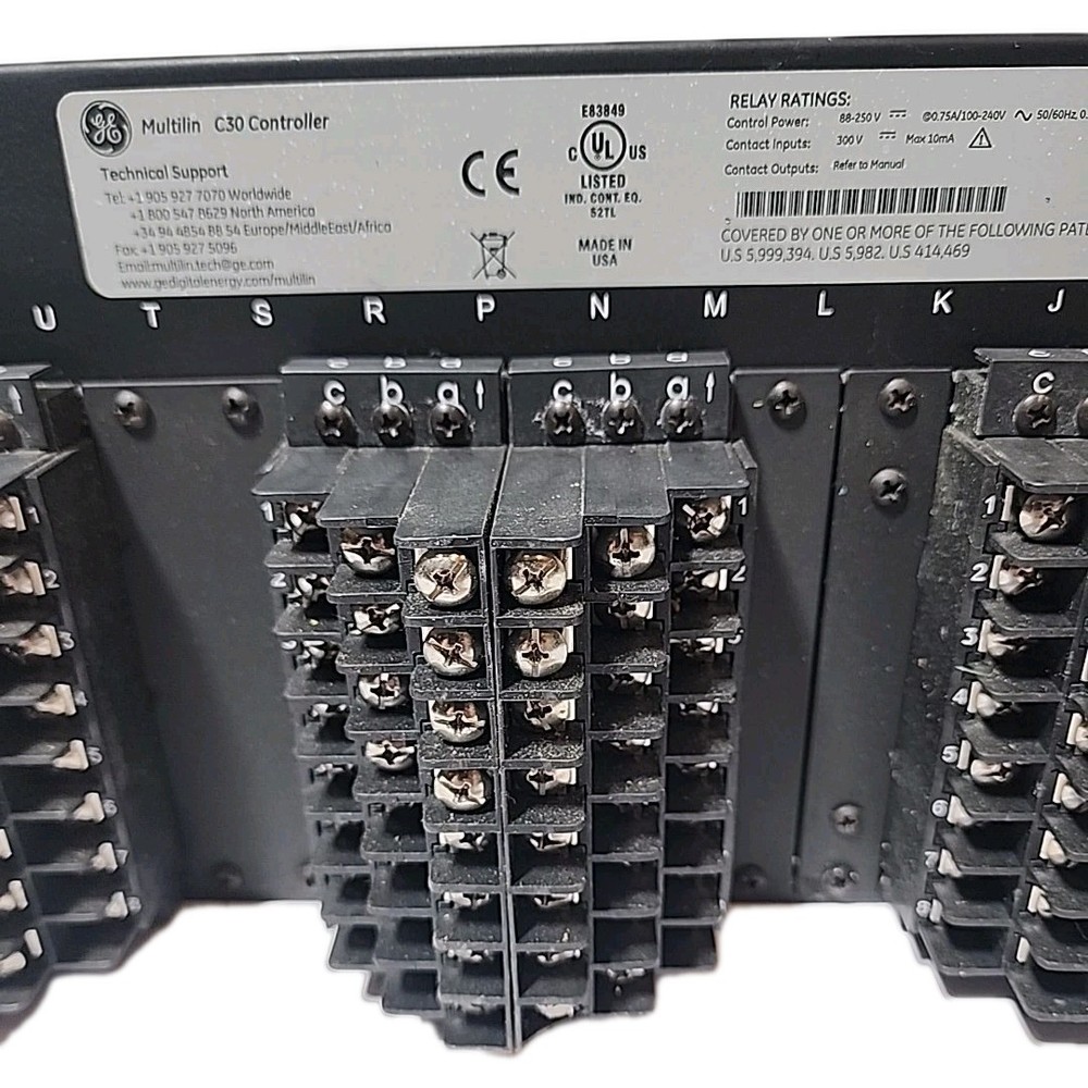 GE Multilin C30 Controller UR Series - 3 Module High I/O Config - Excellent Cond