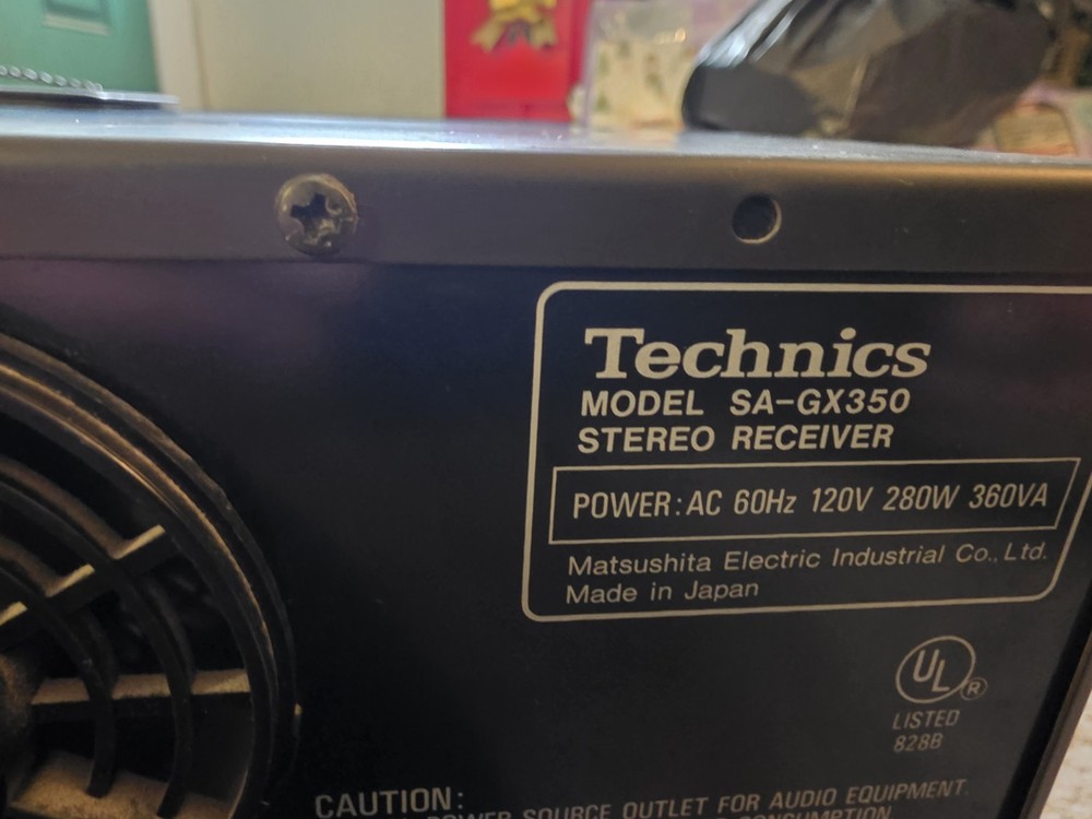 Technics SA-GX350 - 5 Ch Stereo Reciever Tested Working Read Description