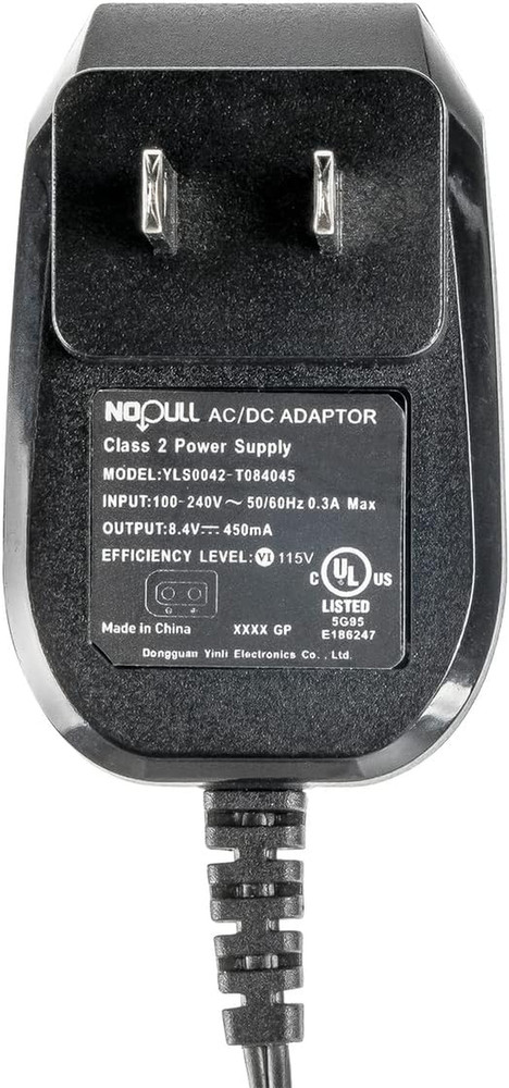 NO-Pull Battery Charger YLS0042-T084045 Black