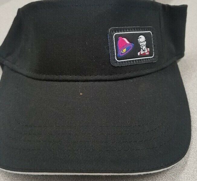 Taco Bell/KFC Work Visor. One Size Fits All-Adjustable