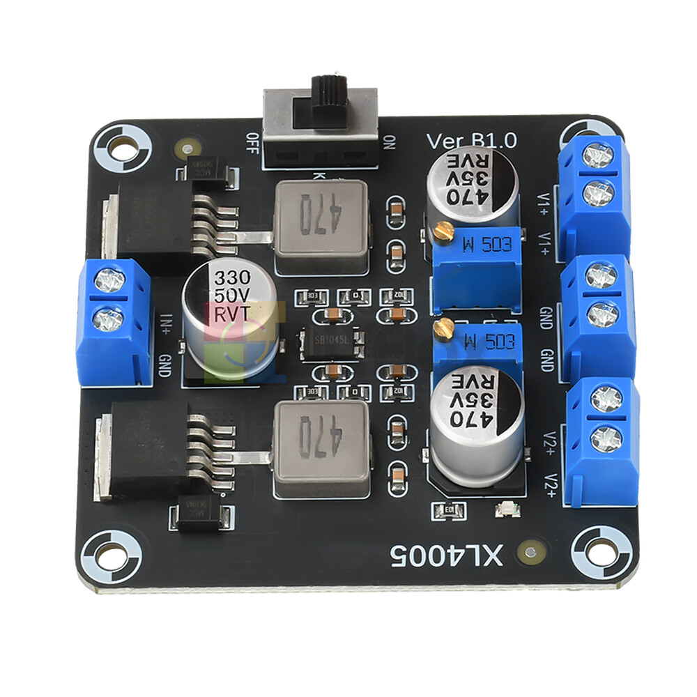 DC-DC 5-32V to 0.8-30V Adjustable Step-Down Power Module Xl4005E1 Dual Switch 5A