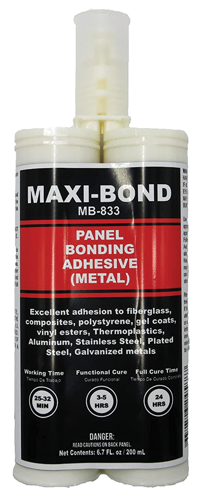 Maxi-Bond Panel Bonding Adhesive (Metal) - 2 Part Epoxy Adhesive (200ml-MB-833)