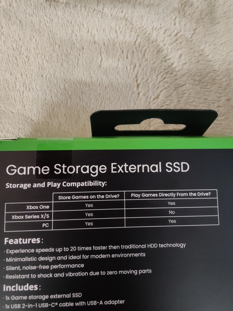 GameStop 1TB Game Storage USB-C External SSD - For Xbox/PC 2000MB/s