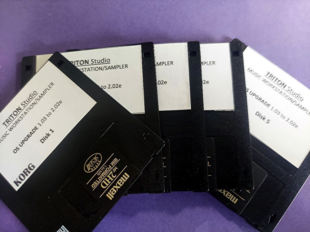 Korg Triton Studio OS Version 2.02e Five Disk set