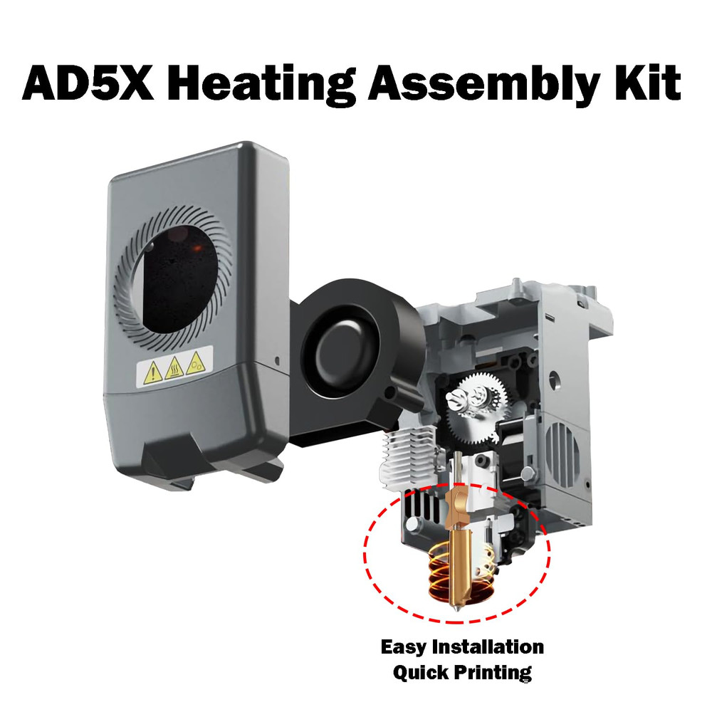 Heating Assembly Kit for Flashforge AD5X Hot End Heating Component with Heater C