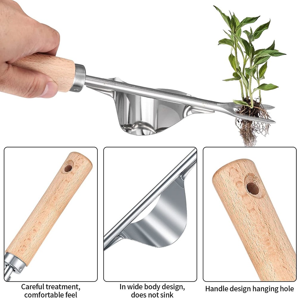 2 Pcs Hand Weeder Puller Tool, Manual Weed Puller Tool Kit, Garden Manual Wee...