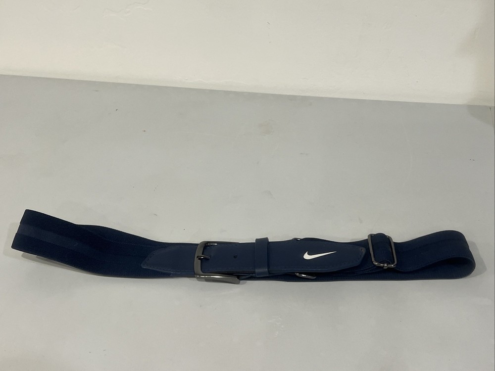 NIKE Blue Stretch Adjustable Belt ONE SIZE Swoosh Logo