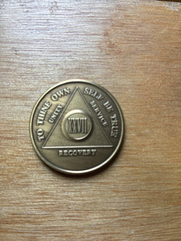 AA Sobriety Medallion – 27 Years  – 2000s