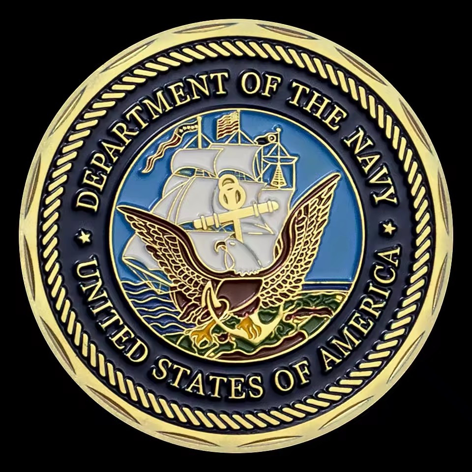 Golden Shellback Challenge Coin - Excellent Gift