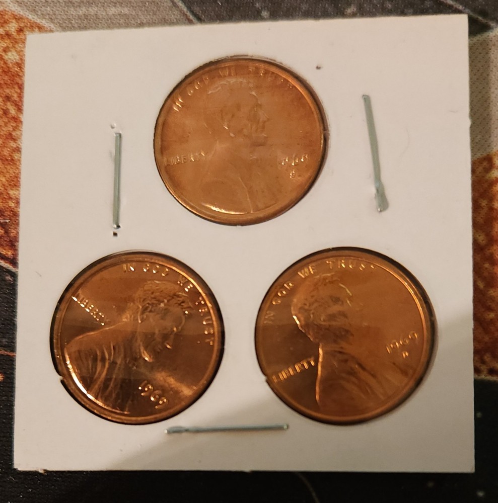 1969 PDS MS+ Lincoln Memorial Cent Set