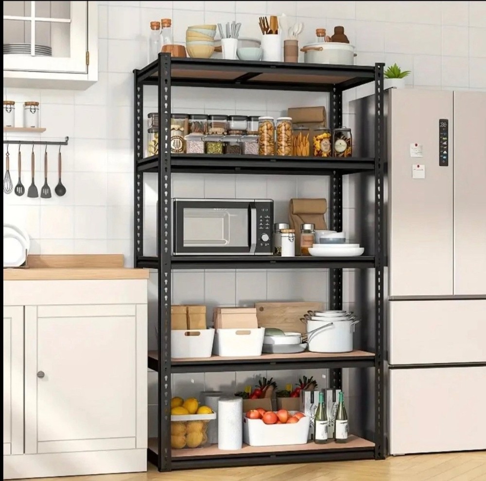 Storage Shelving Unit heavy duty Rack 5-Tier Adjustable 2000lbs Load 60''H 5ft