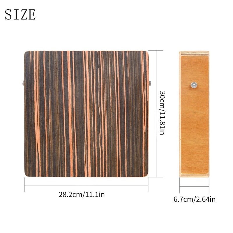 Cajon Box Drum Flat Hand Drum Percussions Instrument with Adjustable Belt