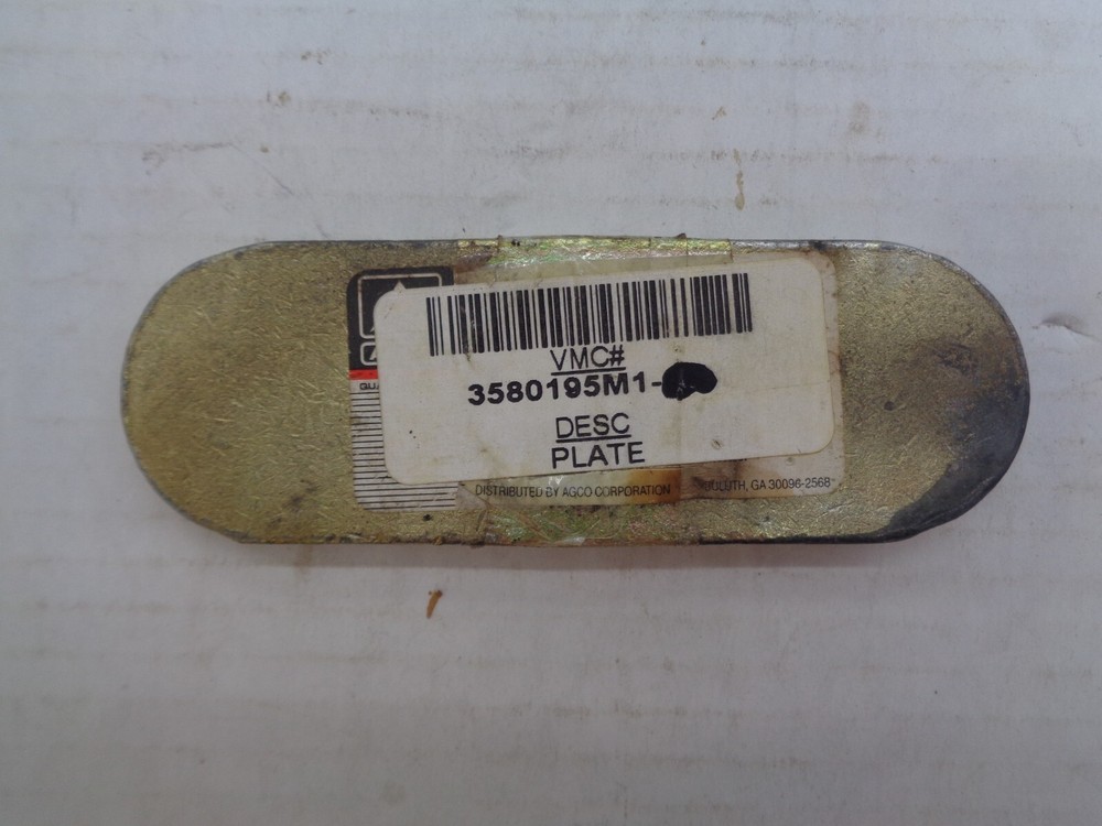 AGCO PLATE - 3580195M1  BX5