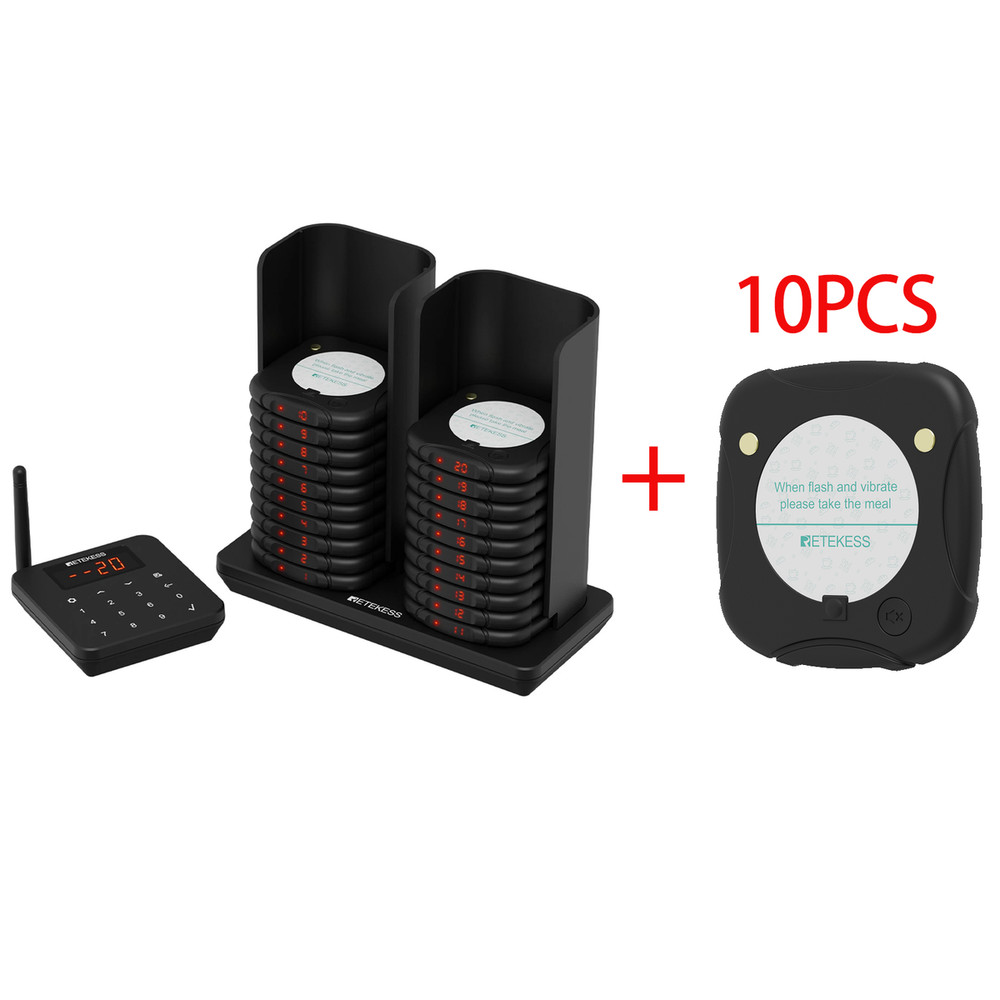 TD186 Restaurant Pager System Buzzers For Restaurant Anti-Dumping 600M Range