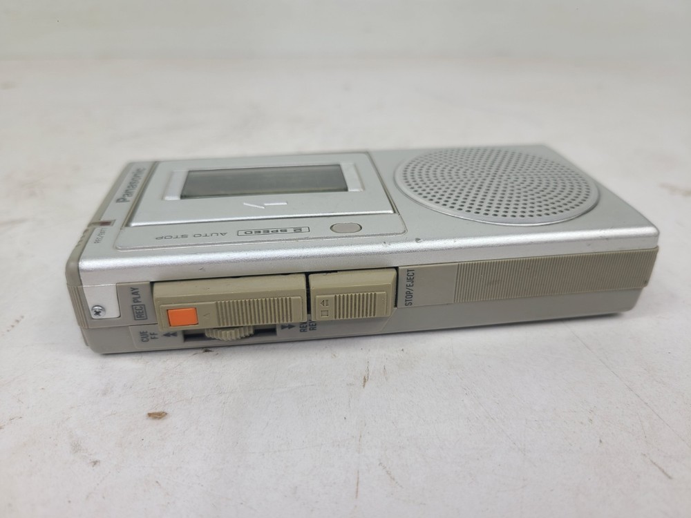 Vintage Panasonic Recorder Model No. RN-150 Microcassette Silver (TESTED)