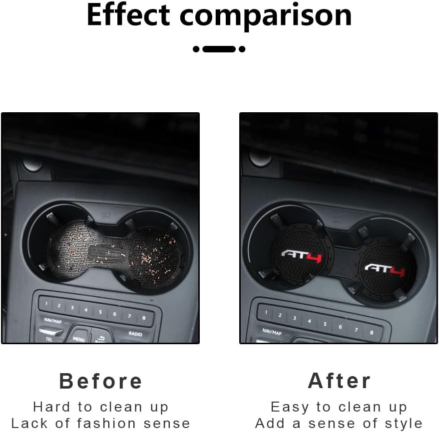 2 Silicone Cup Holder Coasters for Car
