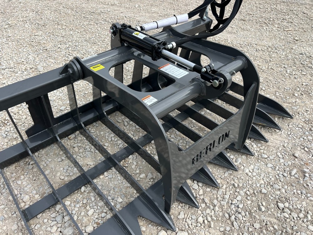 Berlon 66" Compact Tractor Root Brush Grapple Attachment Fits John Deere Loader