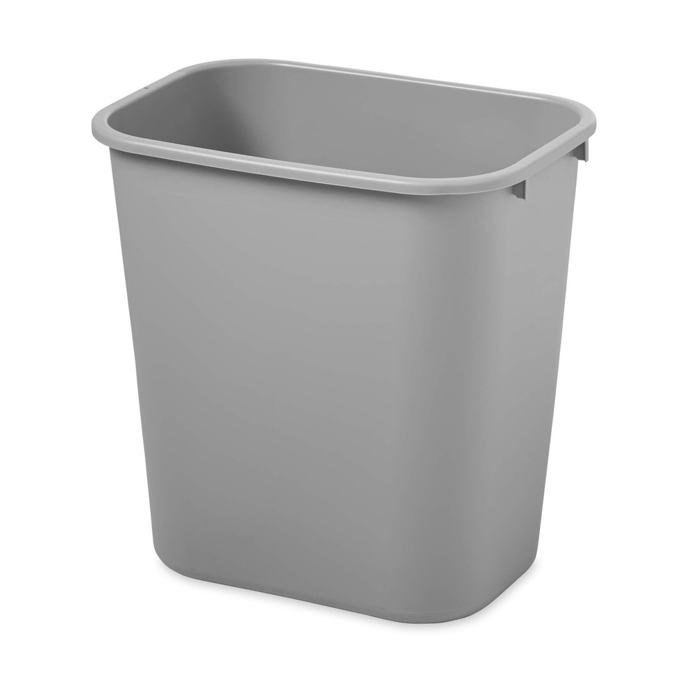 Rubbermaid 7 Gallon Gray Trash Can Durable Plastic Space Efficient For Home O...