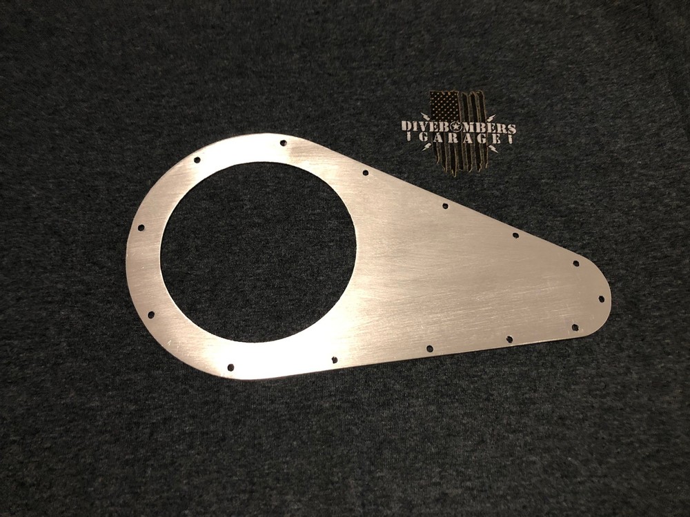 4” Aluminum Teardrop Exhaust Ring Panel For Fender Exit