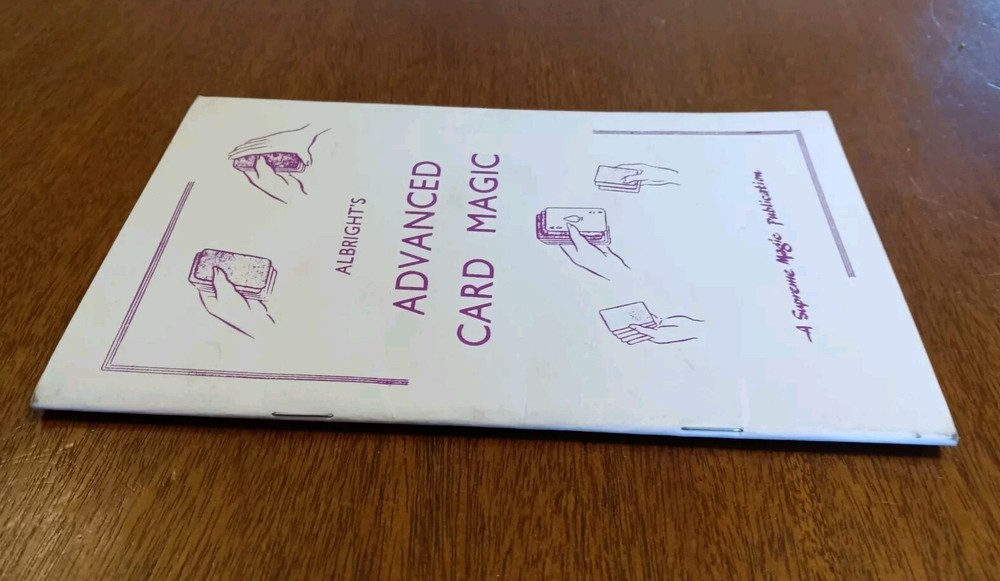 Albright's Advanced Card Magic; Albright, Howard P., 1980 - VTG Magic Book