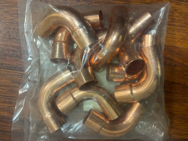 3/4" COPPER 90 STREET ELBOW LONG INDUSTRY SIZE 10 PC