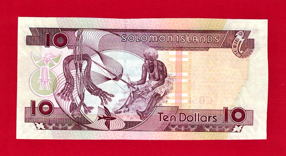 ERROR MISCUT 10 DOLLARS 2009 SOLOMON ISLANDS UNC NOTE (Pick-27a.2) - Signature 9