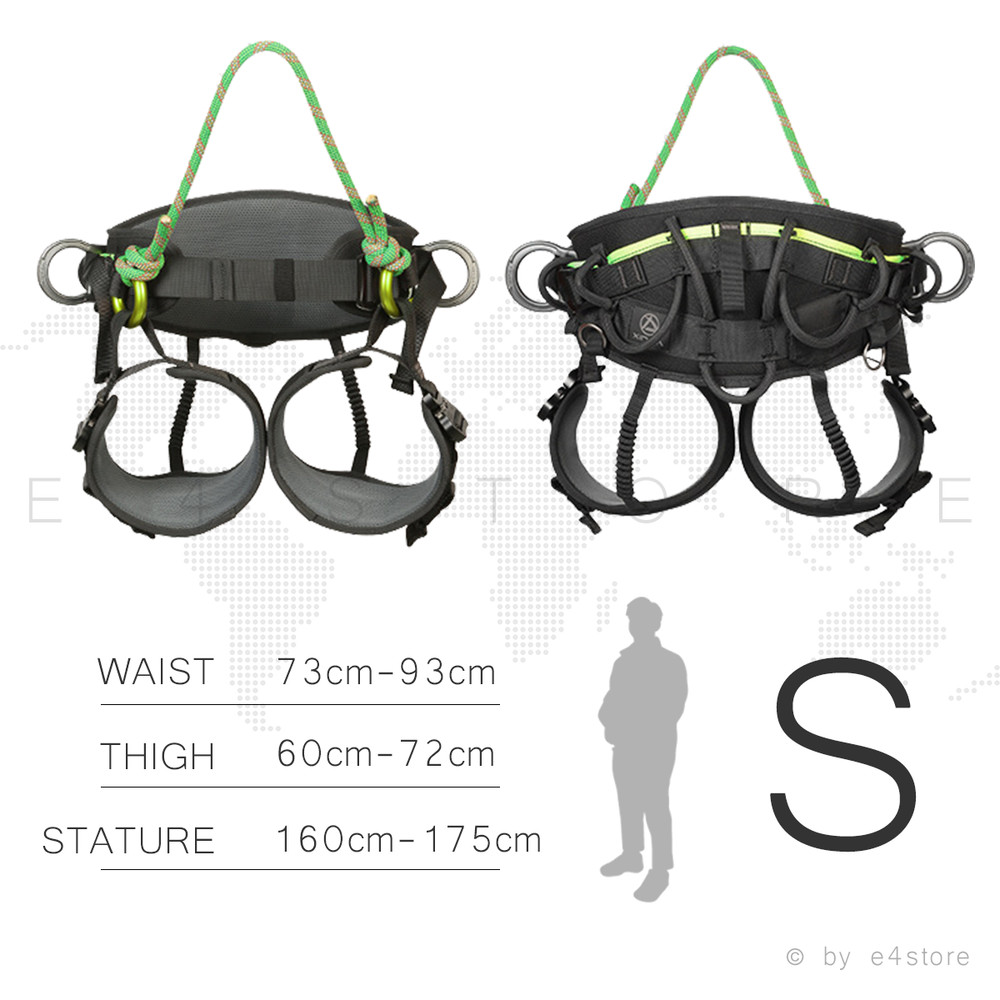 Tree Climbing Saddle Black S,L