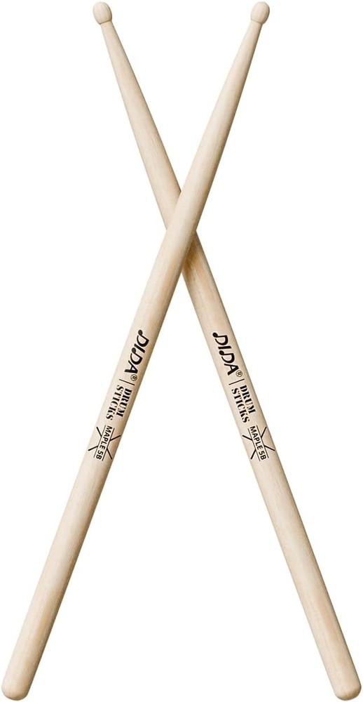 Drum Sticks, Drumsticks for Drum, Maple Wood Drumsticks, Tip 5b, 1 Pair