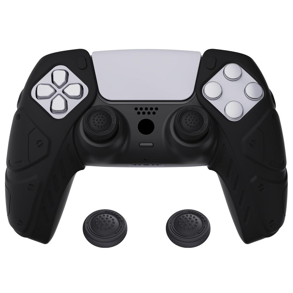 PlayVital Mecha Edition Black Ergonomic Soft Controller Silicone Case