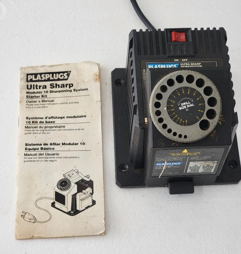 Plasplugs Ultra Sharp Modular 10 Drill Bit Sharpening System - Free Shipping