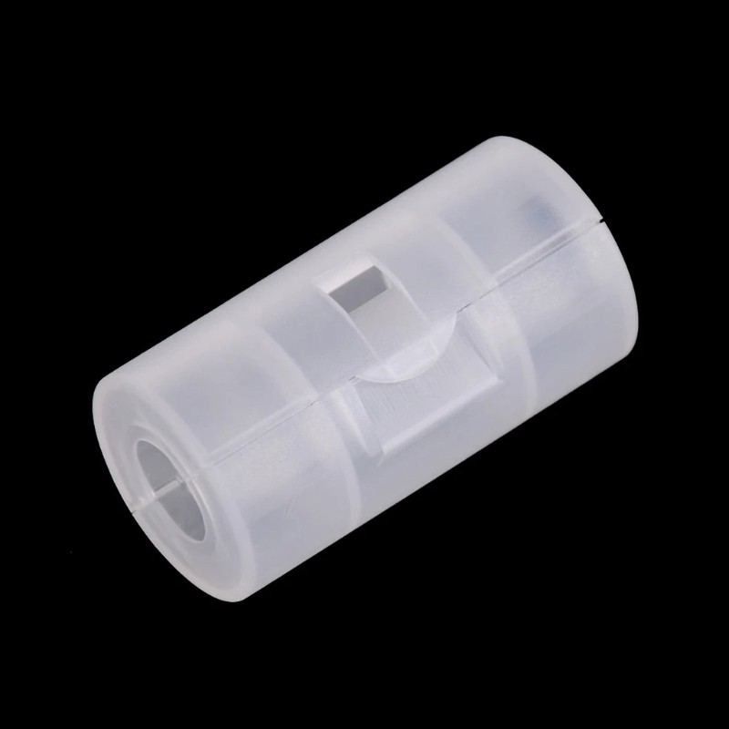 4Pcs Battery To Size C Battery Holder Conversion Adapter Switcher Plastic Box