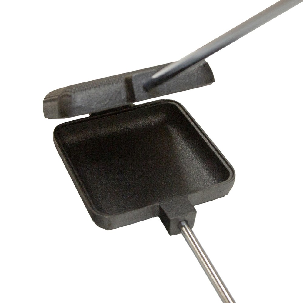 Stansport Cast Iron Square Pie Iron - Open Fire Cooker