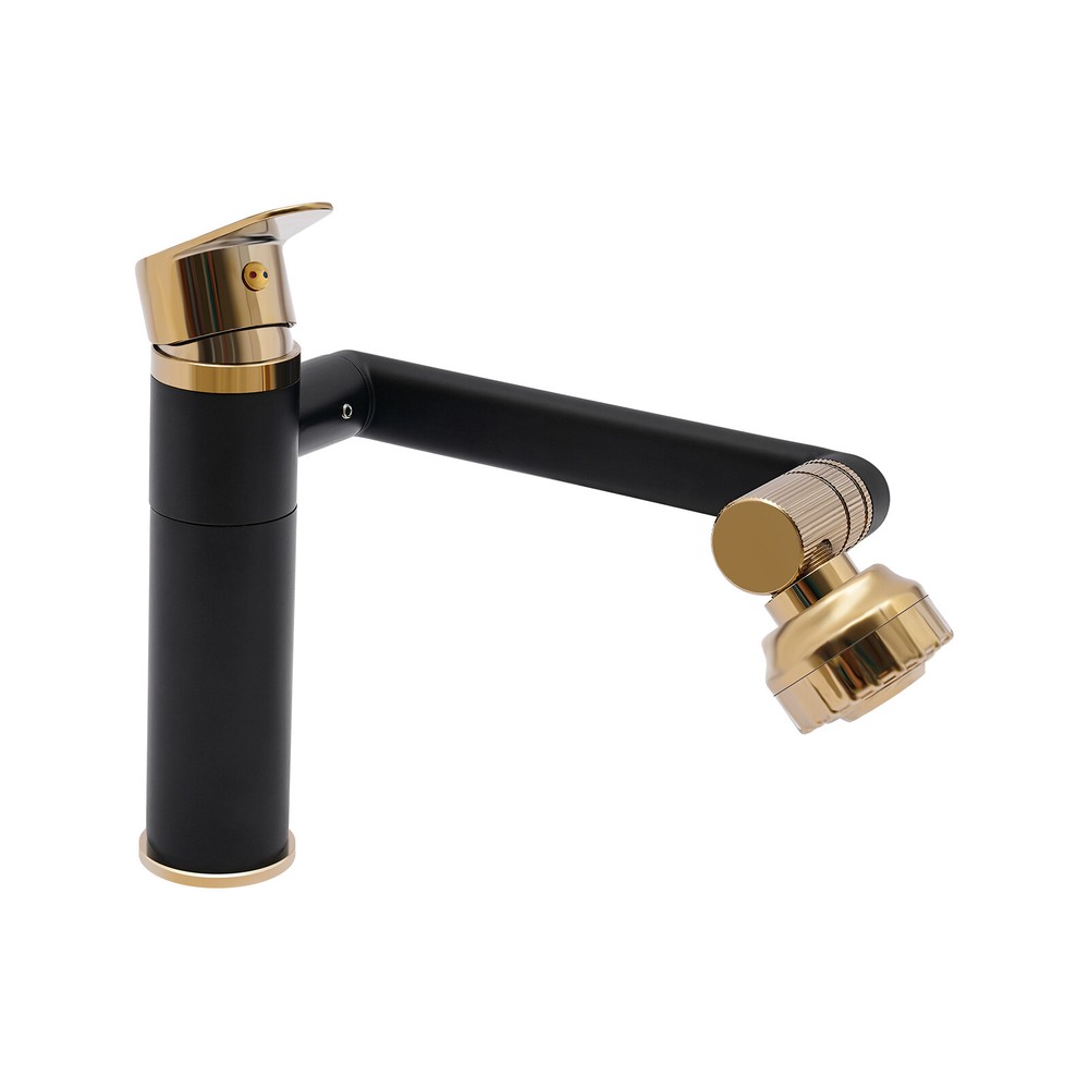 360° Bathroom Sink Faucet Single Handle Waterfall Vanity Basin Mixer 2 Function