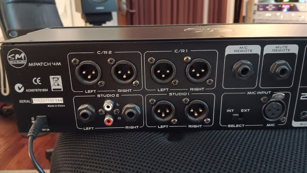 SM Pro Audio M-Patch 4M - Passive Monitor Controller with Talkback