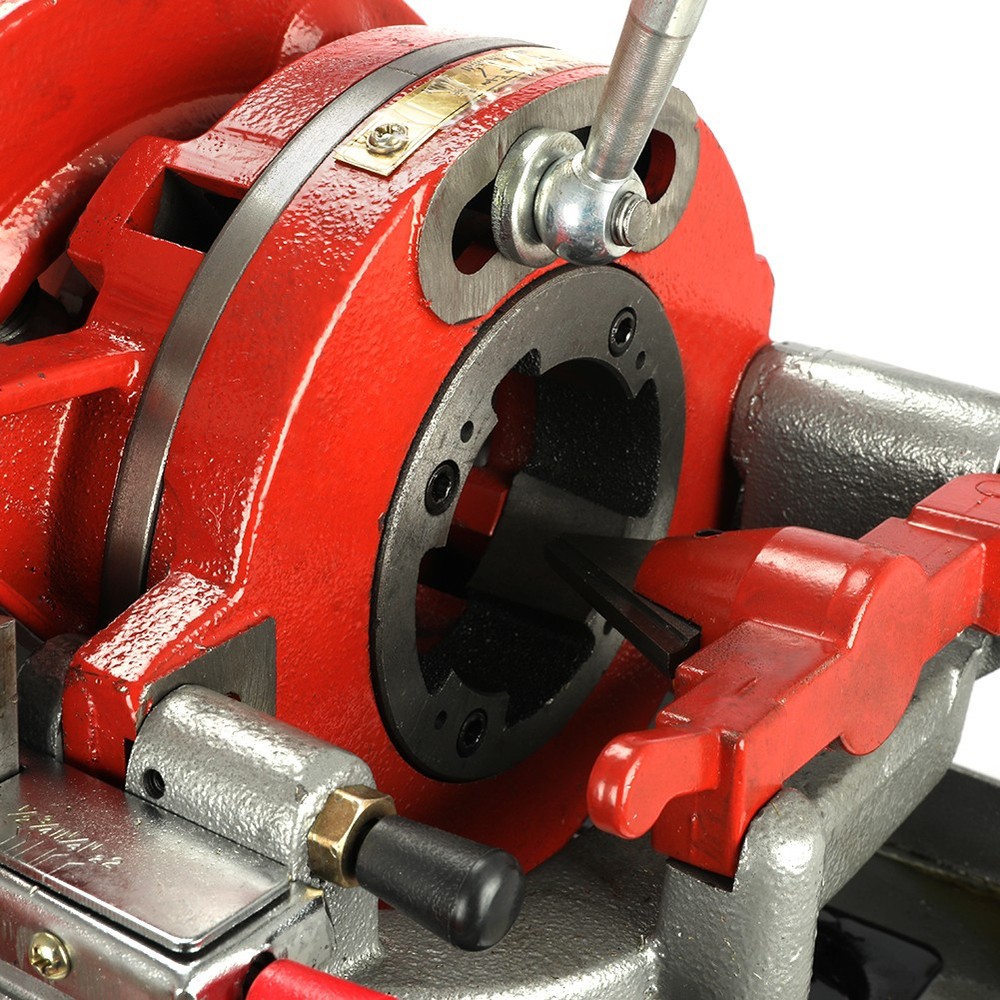 Electric Pipe Threader Machine 1/2"-2" Pipes with Quick Opening Die Head