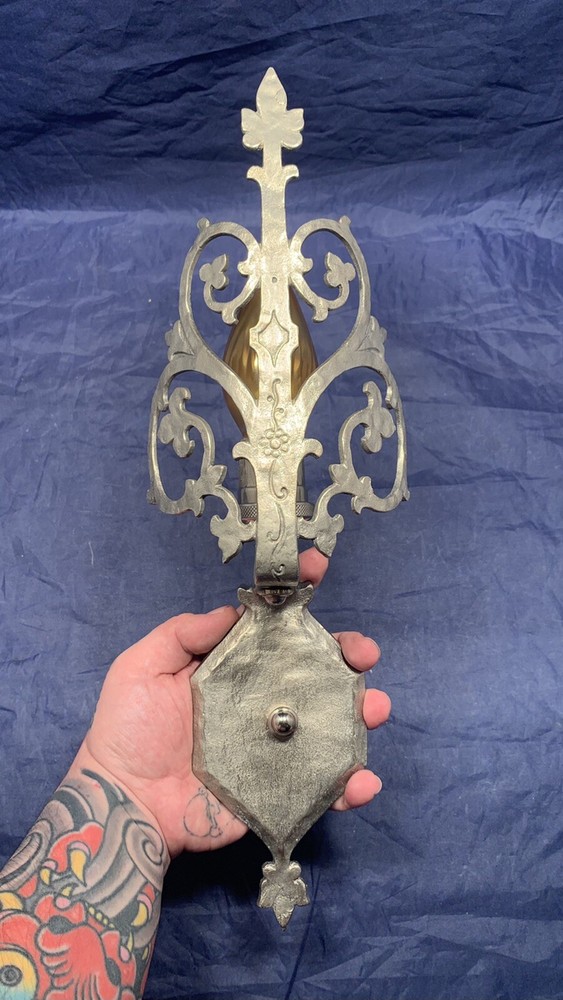 Rewired Pair Antique Beardslee Wall Sconces Pair Rare 121B