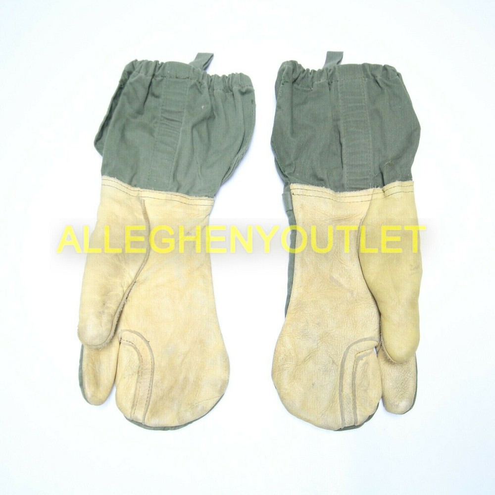 MILITARY SURPLUS TRIGGER FINGER MITTEN SET SHELL+ INSERTS SIZE MEDIUM ARMY VGC