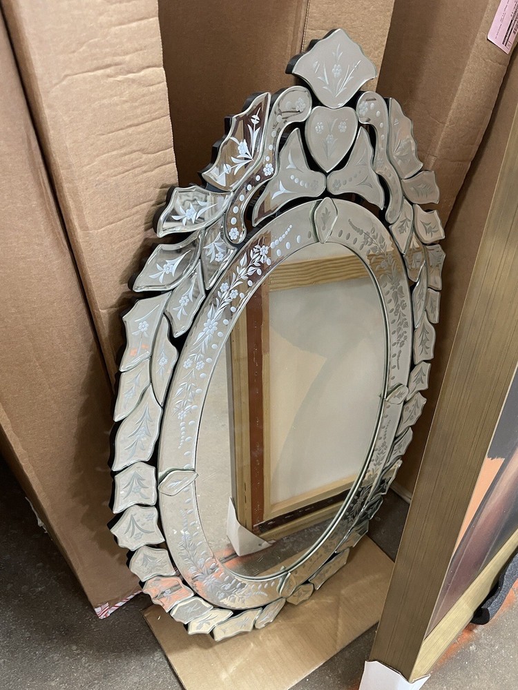 Ernhart Oval Venetian-Style Mirror