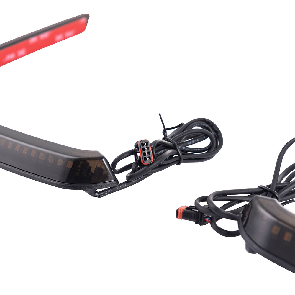 Hyper LED Light with Sequential Red Turn Signal Saddlebags Lights Advanblack