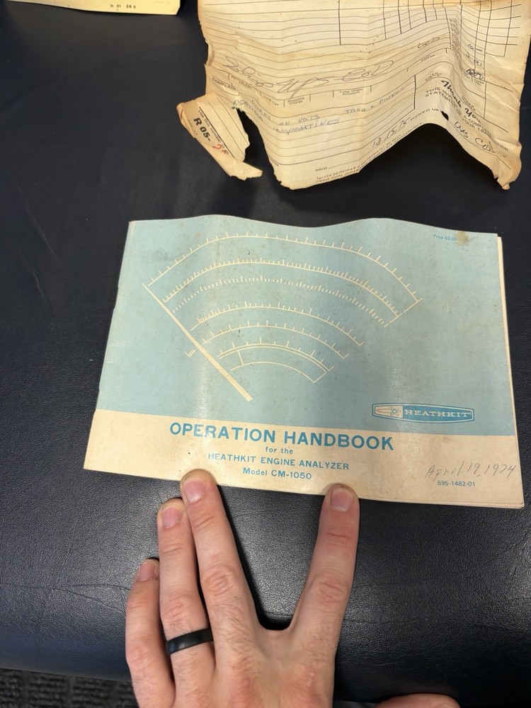 Heathkit Engine Analyzer Model CM-1050 + Manual And Connections! Working