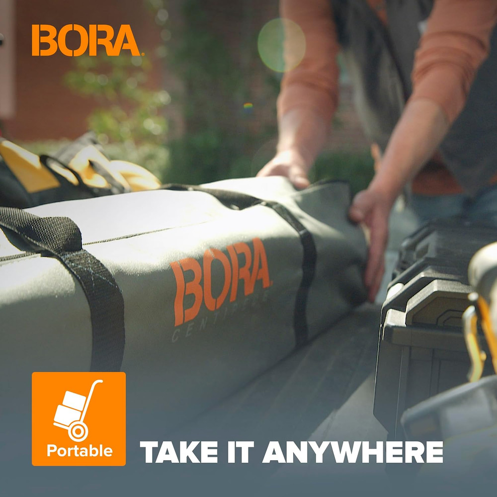Bora Centipede 30In Folding Work Table Set - No Assembly 9-Strut Collapsible Tab