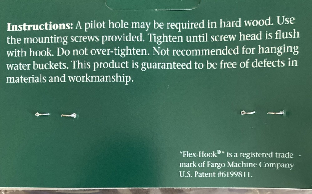 2 Pack Kelley Flex-Hook - Black